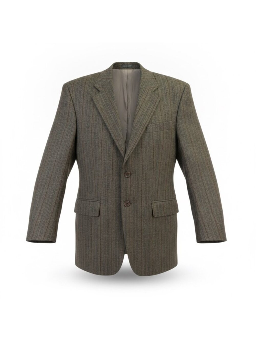 Lauren Ralph Lauren Mens Grey 100% Wool Pinstripe Blazer Sport Coat